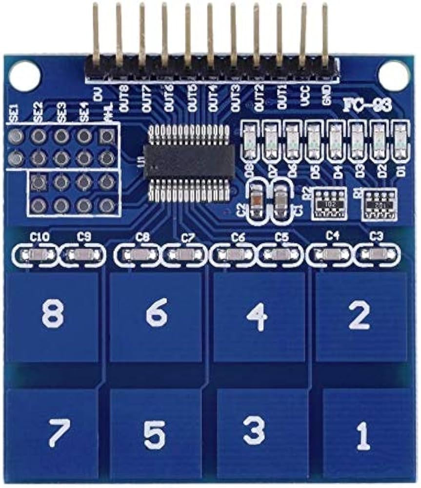 TTP226 8-Channel Capacitive Touch Sensor Module